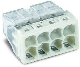 Клемма Wago Compact Push Wire Push-in 2273-208 8-жильный Cu 0,5-2,5 мм2 450 В 4 кВ 24 А серый Wago K