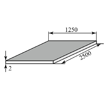 Лист х/к 2,0×1250×2500 мм Ст1-8пс/сп5